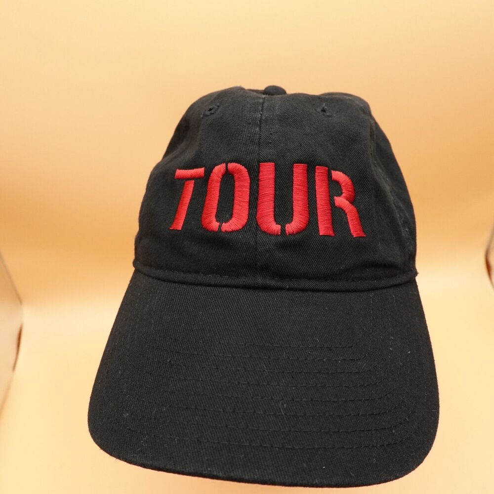 Tour Logo Hat Cap Black One Size Adjustable